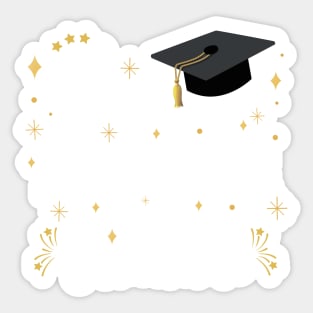 Proud Brother Of The Graduate | Bold White Text Family Graduation Sticker